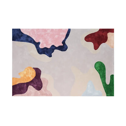 Modern Abstraction Carpets for Living Room Nordic Bedroom Decor Plush Carpet Home Art Floor Mat Large Area Thicken Non-slip Rug