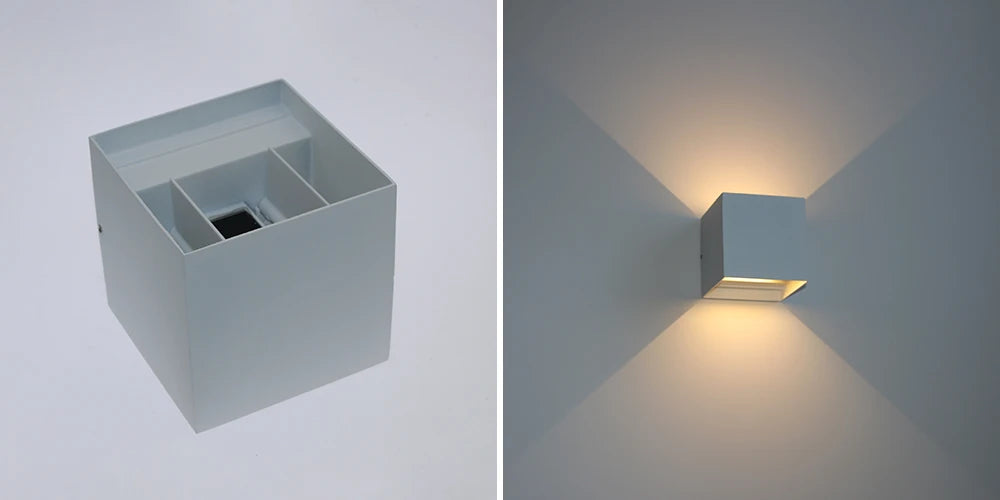 LED Wall Lamp Modern Up Down Wall Sconce Black Waterproof Aluminum Light Fixture Indoor Outdoor Bedroom Living Room Hallway Hotel Decor
