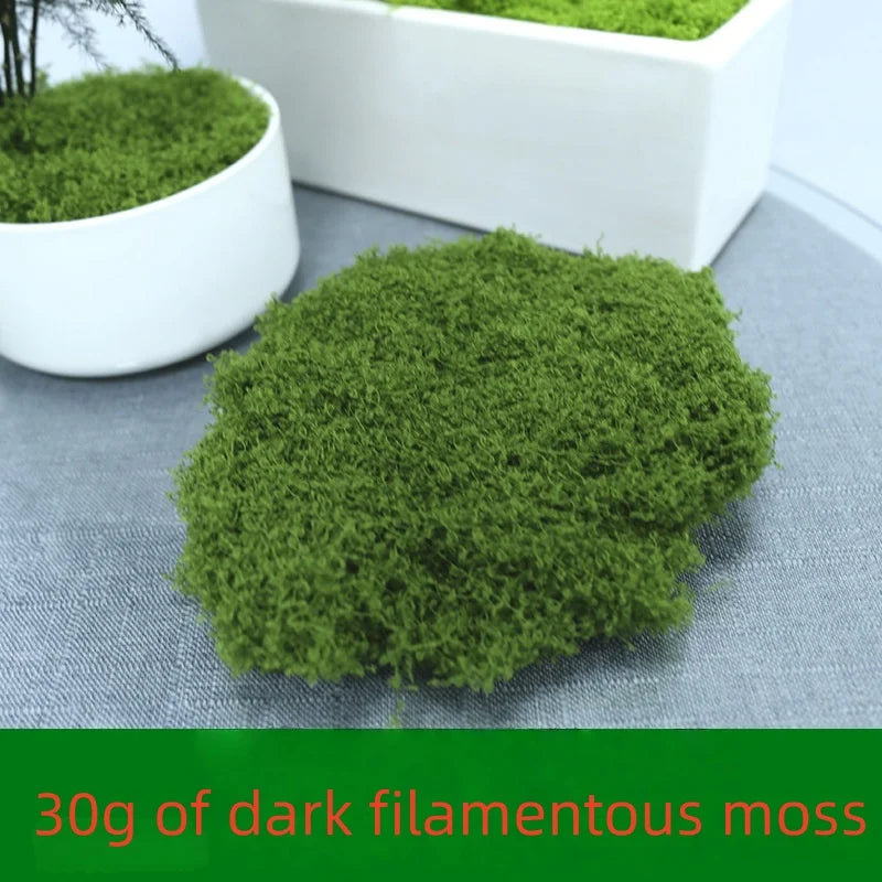 30/50/100G Green Artificial Plants Moss Grass for Home Room Decor Garden Decoration Mini Landscape Fake Flower Crafts Ornament