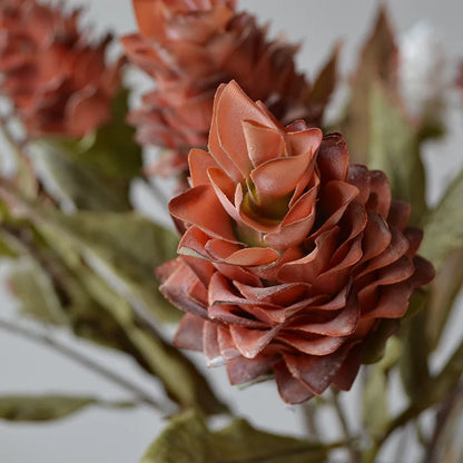 60CM Artificial Flower European Retro Home Decor Living Room Flower Arrangement Wedding Photography Prop Pineapple Flower