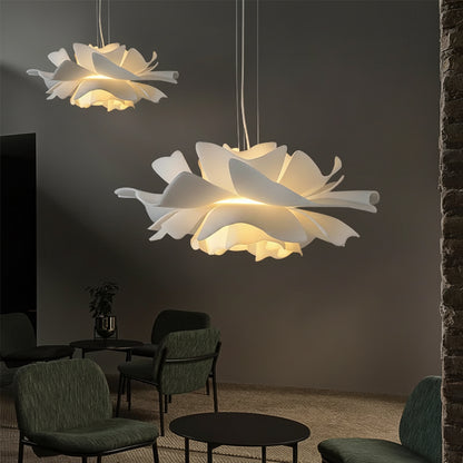 Scandinavia Flower Suspension Acrylic Pendant Lamp Ceiling Chandelier Hanging Light for Kitchen Living Room Bedroom