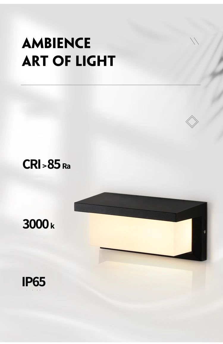 Motion Sensor Outdoor Wall Light LED Security Light Radar Sensor Waterproof IP65 Exterior Wall Sconce Porch Light Patio Light Garden Light Garage Light Front Door Light 20W AC 85-265V Auto On Off Dusk to Dawn