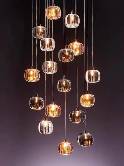 Modern Nordic LED Crystal Chandelier Luxury Pendant Light For Living Room Bedroom Dining Room Attic Kitchen Home Lustre Lamp