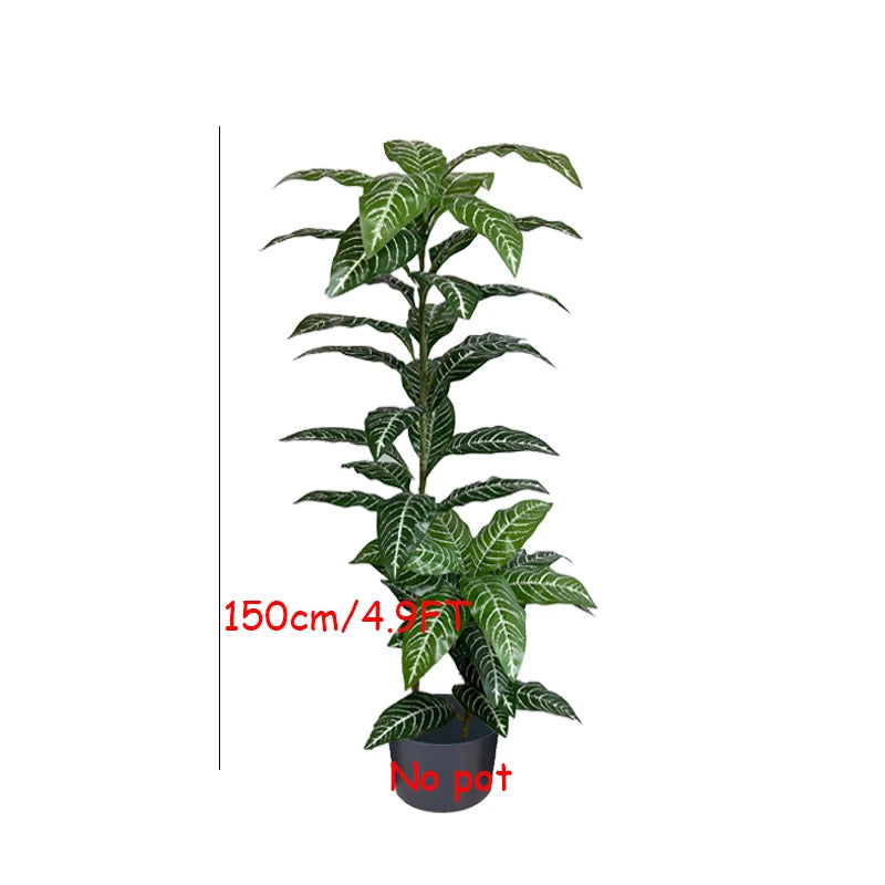 130-180cm Large Artificial Banana Tree Fake Tropical Plant Lifelike Big Leaf Plants For Home Office Hotel Cafe Shop Decoration