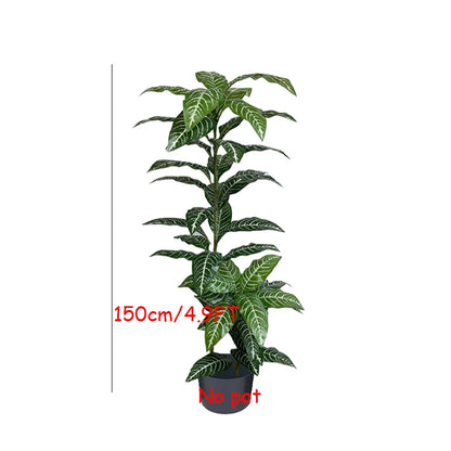 130-180cm Large Artificial Banana Tree Fake Tropical Plant Lifelike Big Leaf Plants For Home Office Hotel Cafe Shop Decoration
