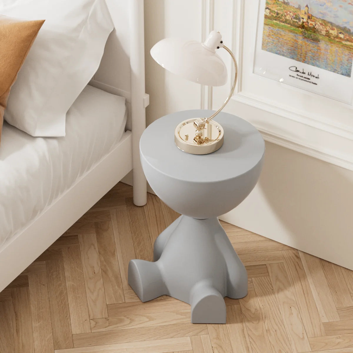 Movable Coffee Side Table Minimalist Sofa Small Living Room Small Spaces Bedroom Creative Tea Table Innovative Tatami End Table