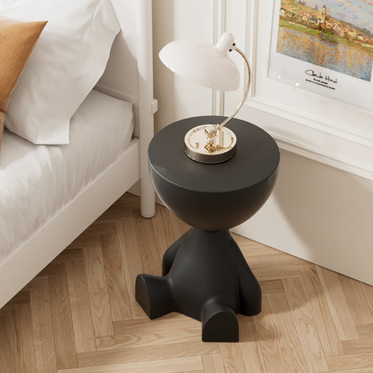 Movable Coffee Side Table Minimalist Sofa Small Living Room Small Spaces Bedroom Creative Tea Table Innovative Tatami End Table