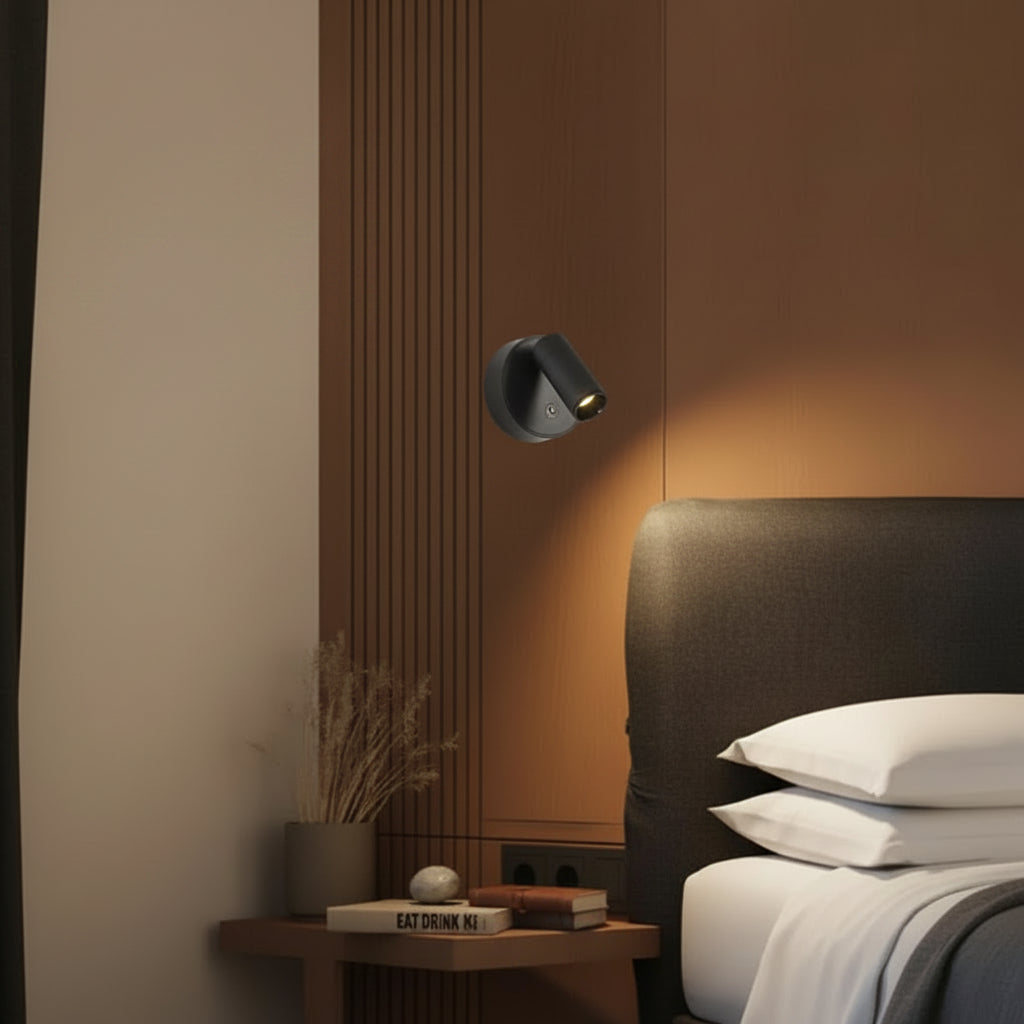 Luxury Modern LED Wall Sconce Magnetic Base Adjustable Rotatable Spotlight for Bedroom Bedside Reading Light Living Room Accent Cabinet Closet Table Lamp Warm White USB Rechargeable wireless Battery Operated Touch Dimmable Home Décor Night Light