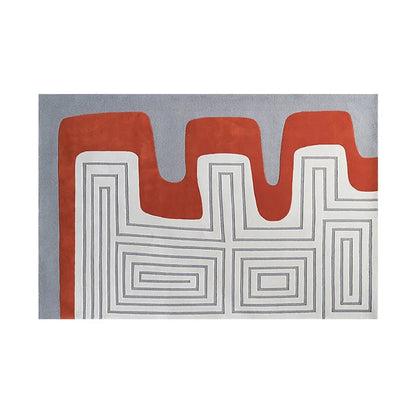 Modern Abstraction Carpets for Living Room Nordic Bedroom Decor Plush Carpet Home Art Floor Mat Large Area Thicken Non-slip Rug
