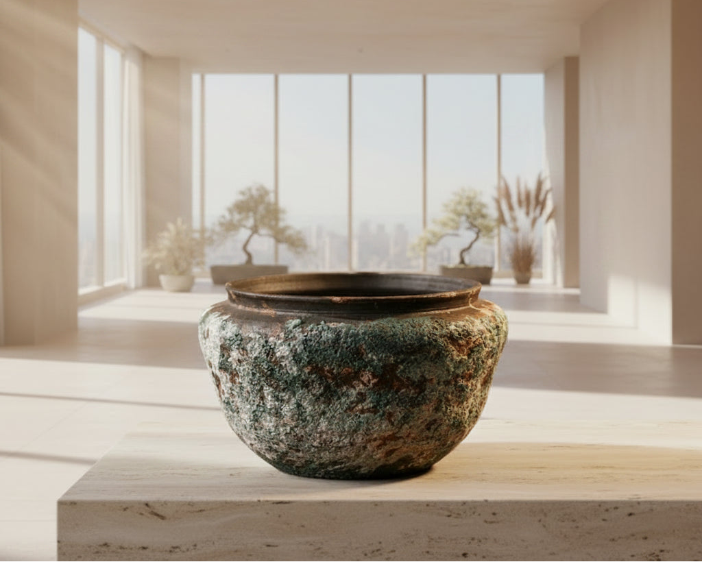 Retro Ceramic Vase Wabi Sabi Style Ikebana Flower Pots Table Decoration Flowers Arrangement Floral Vases Room Aesthetic Decor