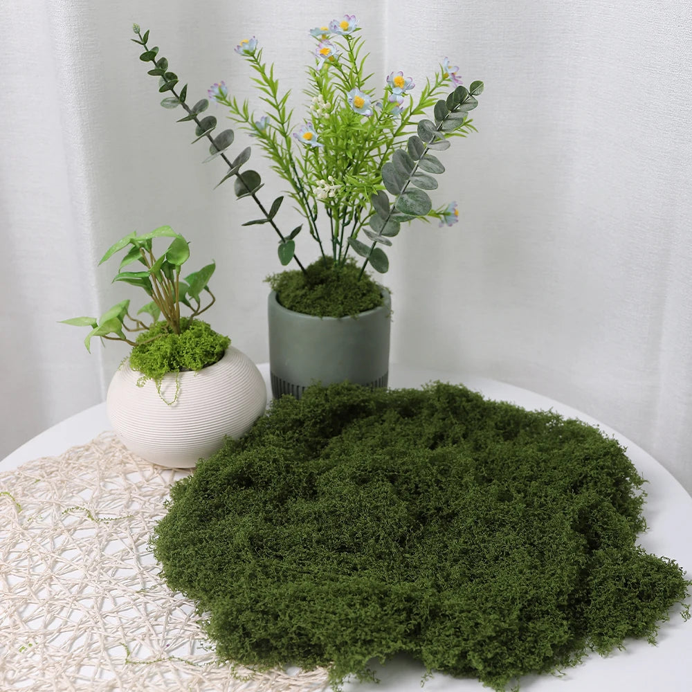 30/50/100G Green Artificial Plants Moss Grass for Home Room Decor Garden Decoration Mini Landscape Fake Flower Crafts Ornament