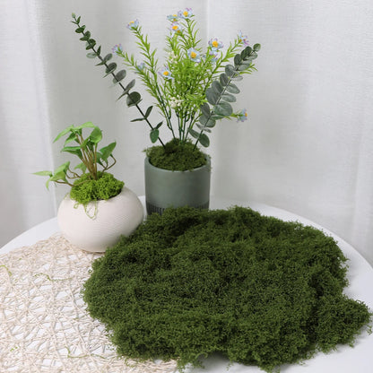 30/50/100G Green Artificial Plants Moss Grass for Home Room Decor Garden Decoration Mini Landscape Fake Flower Crafts Ornament