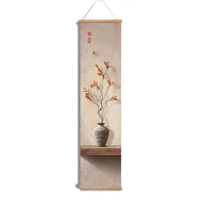 Traditional Chinese Flower Landscape Canvas Wall Art Scroll Painting Home Decor