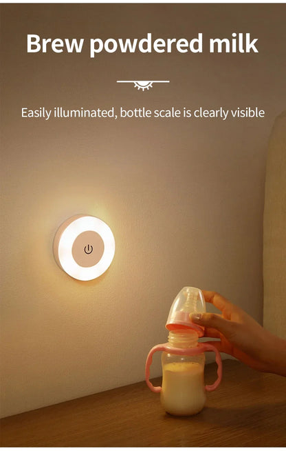 Luxury Touch LED Night Light Rechargeable Wireless Wall Sconce for Bedroom Closet Cabinet Living Room Hallway Nursery Warm White Dimmable Puck Light Battery Operated Tap Light Under Cabinet Stairway Wardrobe Bathroom Kitchen Home Décor