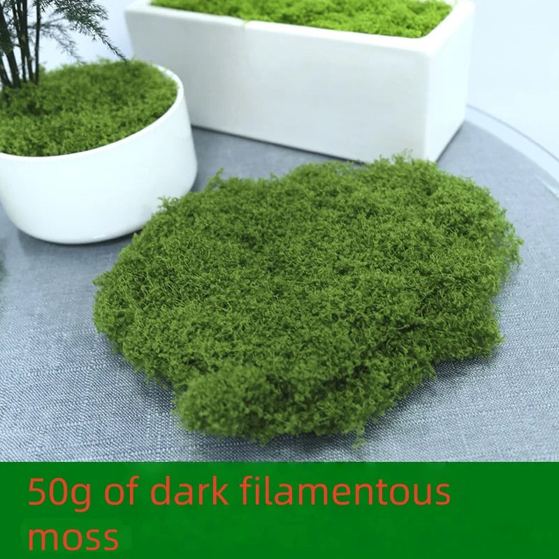 30/50/100G Green Artificial Plants Moss Grass for Home Room Decor Garden Decoration Mini Landscape Fake Flower Crafts Ornament