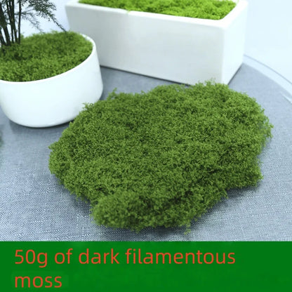 30/50/100G Green Artificial Plants Moss Grass for Home Room Decor Garden Decoration Mini Landscape Fake Flower Crafts Ornament