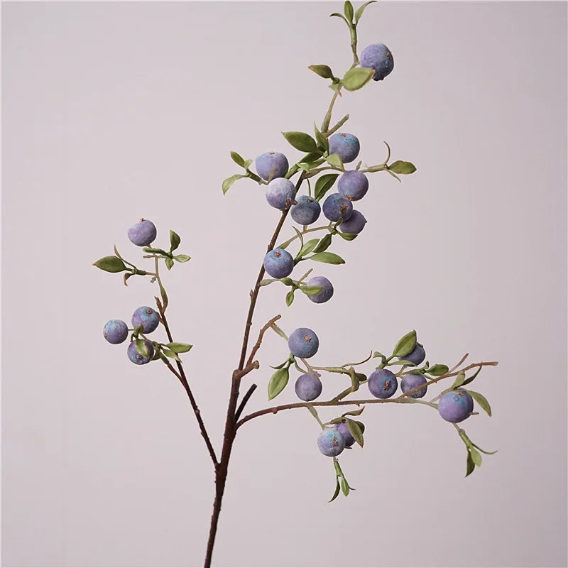 gardening fruit ornaments, long branches with frost, small apples fun plants, Christmas festive flower arrangement customization