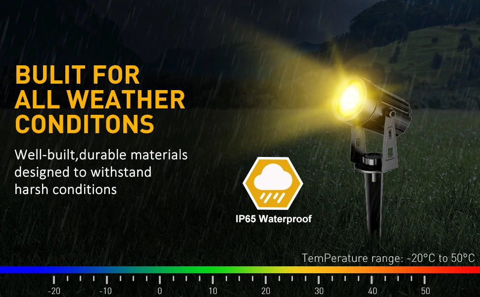 Solar Spot Lights Outdoor LED Solar Garden Lights RGB Color Changing Landscape Lighting Waterproof IP65 Solar Powered Spotlights for Yard Lawn Pathway Driveway Patio Tree Up light Warm White Cold light