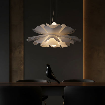 Scandinavia Flower Suspension Acrylic Pendant Lamp Ceiling Chandelier Hanging Light for Kitchen Living Room Bedroom