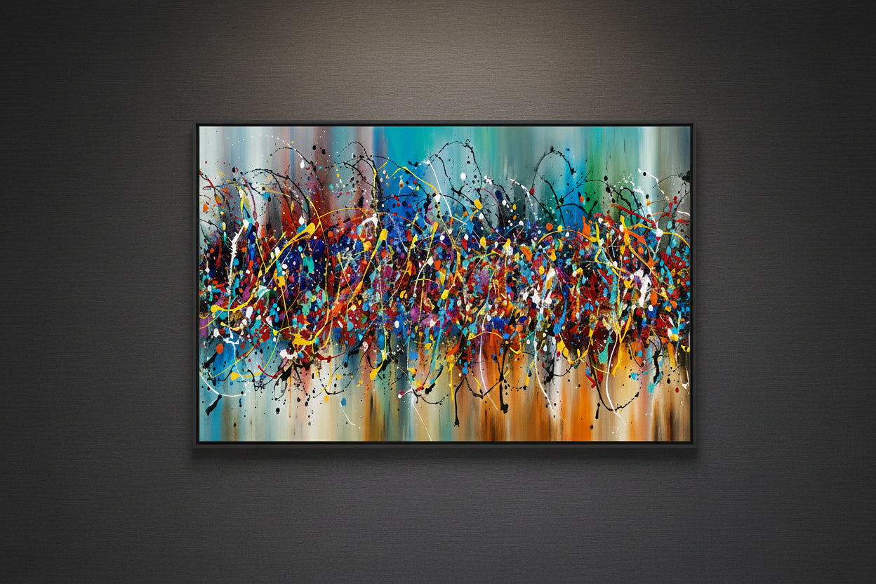Copy Pollock OIl Paintings Hand-painted Abstract Pictures Paintings On Canvas Large Bedroom Decoration Wall Art Unframed