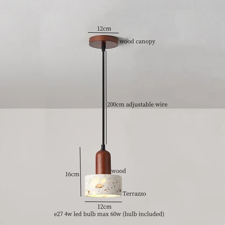 IWHD Bulgari Marble LED Pendant Lights Fixture Bedside Cafe Living Room Kitchen Loft Iron Socket Hanging Lamp Lighting Luminaire