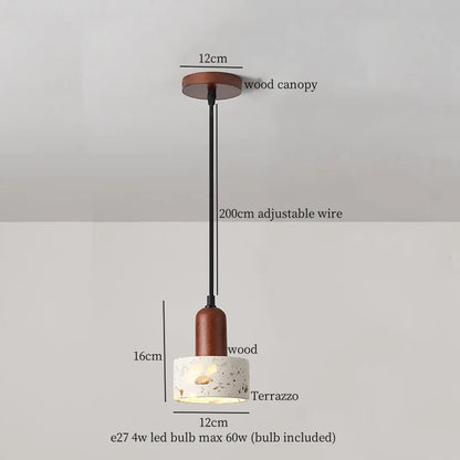IWHD Bulgari Marble LED Pendant Lights Fixture Bedside Cafe Living Room Kitchen Loft Iron Socket Hanging Lamp Lighting Luminaire
