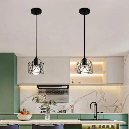 Nordic modern minimalist E27 pendant light for dining room, kitchen, bar counter, hallway, bathroom, bedroom, and bedside