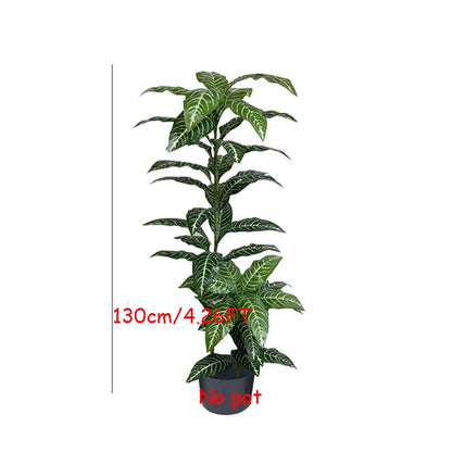 130-180cm Large Artificial Banana Tree Fake Tropical Plant Lifelike Big Leaf Plants For Home Office Hotel Cafe Shop Decoration