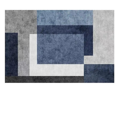 Striped carpet is  , suitable for use in living rooms, bedrooms, balconies and home decoration.