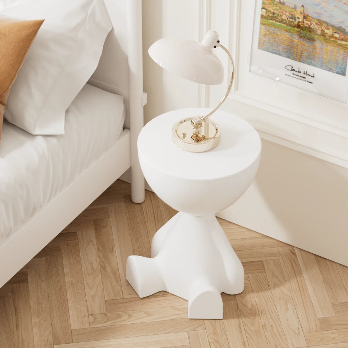 Movable Coffee Side Table Minimalist Sofa Small Living Room Small Spaces Bedroom Creative Tea Table Innovative Tatami End Table
