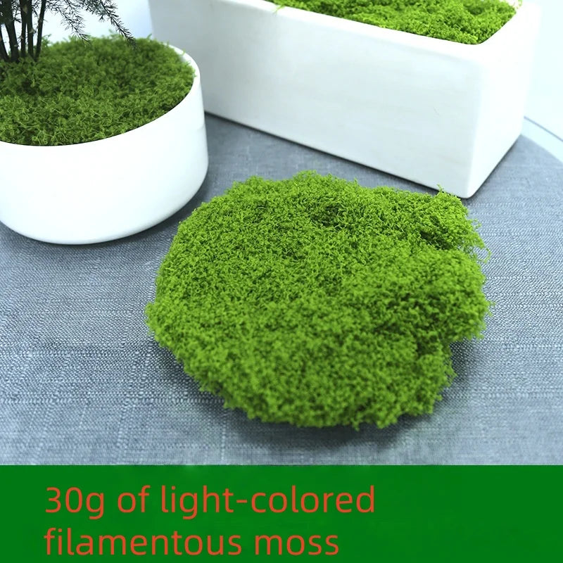 30/50/100G Green Artificial Plants Moss Grass for Home Room Decor Garden Decoration Mini Landscape Fake Flower Crafts Ornament