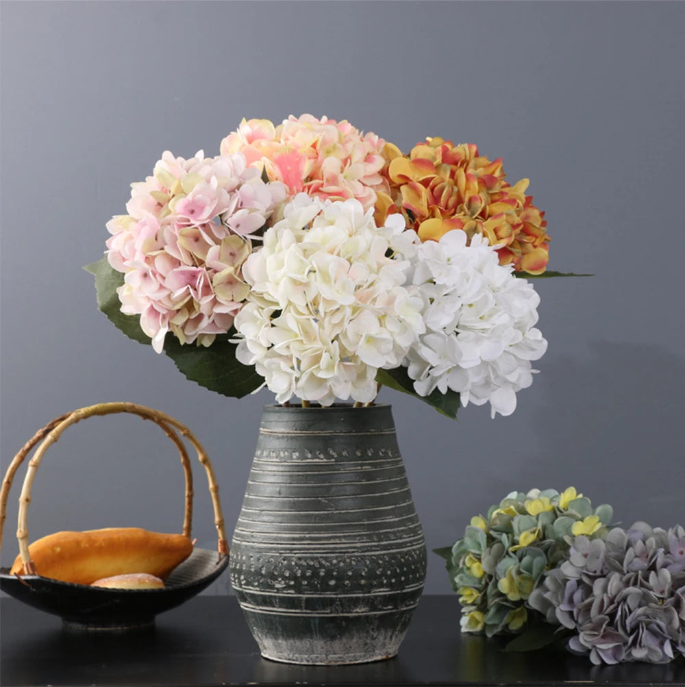 1 bouquet Artificial Silk Peony Hydrangea Flower Home Wedding Party Birthday New Year Valentines Day Floral Decor