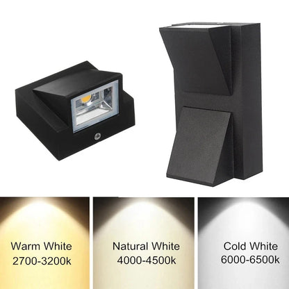 Luxury LED Wall Lamp Modern Up Down Wall Sconce Black Waterproof Aluminum Light Fixture Indoor Outdoor Bedroom Living Room Hallway Hotel Decor-5W 10W LED Wall Lamp Waterproof IP65 Outdoor Wall Light Sconce Balcony Garden Decoration Lighting Lamp