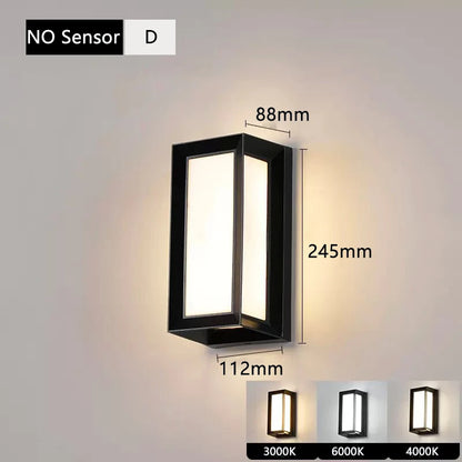 Motion Sensor Outdoor Wall Light LED Security Light Radar Sensor Waterproof IP65 Exterior Wall Sconce Porch Light Patio Light Garden Light Garage Light Front Door Light 20W AC 85-265V Auto On Off Dusk to Dawn