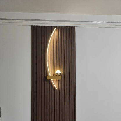 Nordic Minimalist Long Headboard Grille Personalized Bedroom Sofa Modern Internet Famous Living Room Study Background Wall Lamp