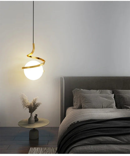 Nordic LED Pendant Light Bedroom bedside hanging line light For Living Home Decoration Dining Table Hanging Lamp Indoor lighting