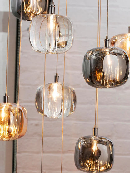 Modern Nordic LED Crystal Chandelier Luxury Pendant Light For Living Room Bedroom Dining Room Attic Kitchen Home Lustre Lamp