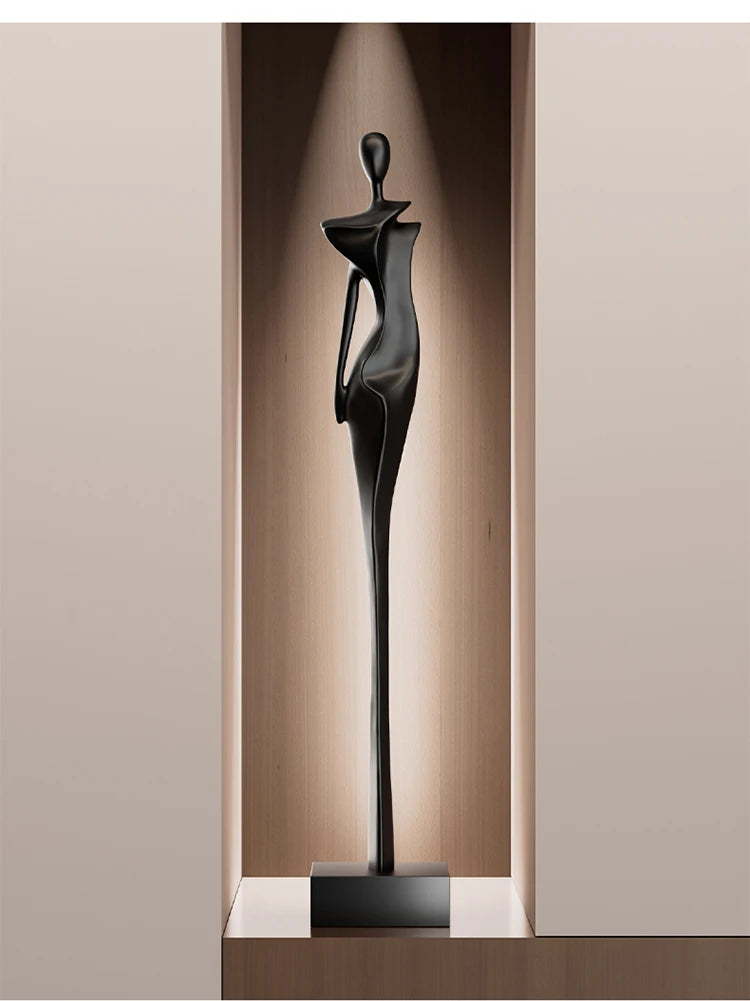 Home Decor Luxury Figure Abstract Art Sculpture Decorations,Vertical High Living Room Entrance,Hotel Statue Decoration Resin