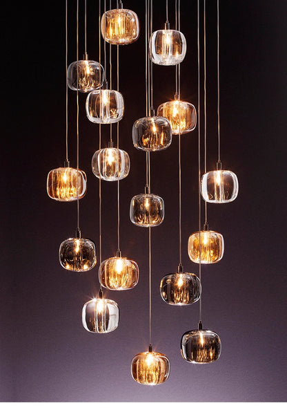 Modern Nordic LED Crystal Chandelier Luxury Pendant Light For Living Room Bedroom Dining Room Attic Kitchen Home Lustre Lamp