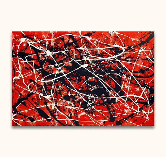 Copy Pollock OIl Paintings Hand-painted Abstract Pictures Paintings On Canvas Large Bedroom Decoration Wall Art Unframed