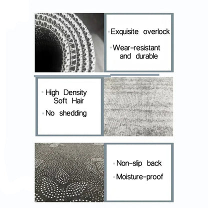 Modern grey  carpets are, suitable for home decoration in living rooms and bedrooms