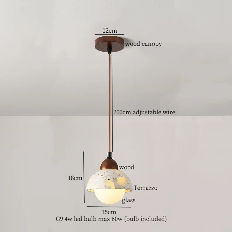 IWHD Bulgari Marble LED Pendant Lights Fixture Bedside Cafe Living Room Kitchen Loft Iron Socket Hanging Lamp Lighting Luminaire