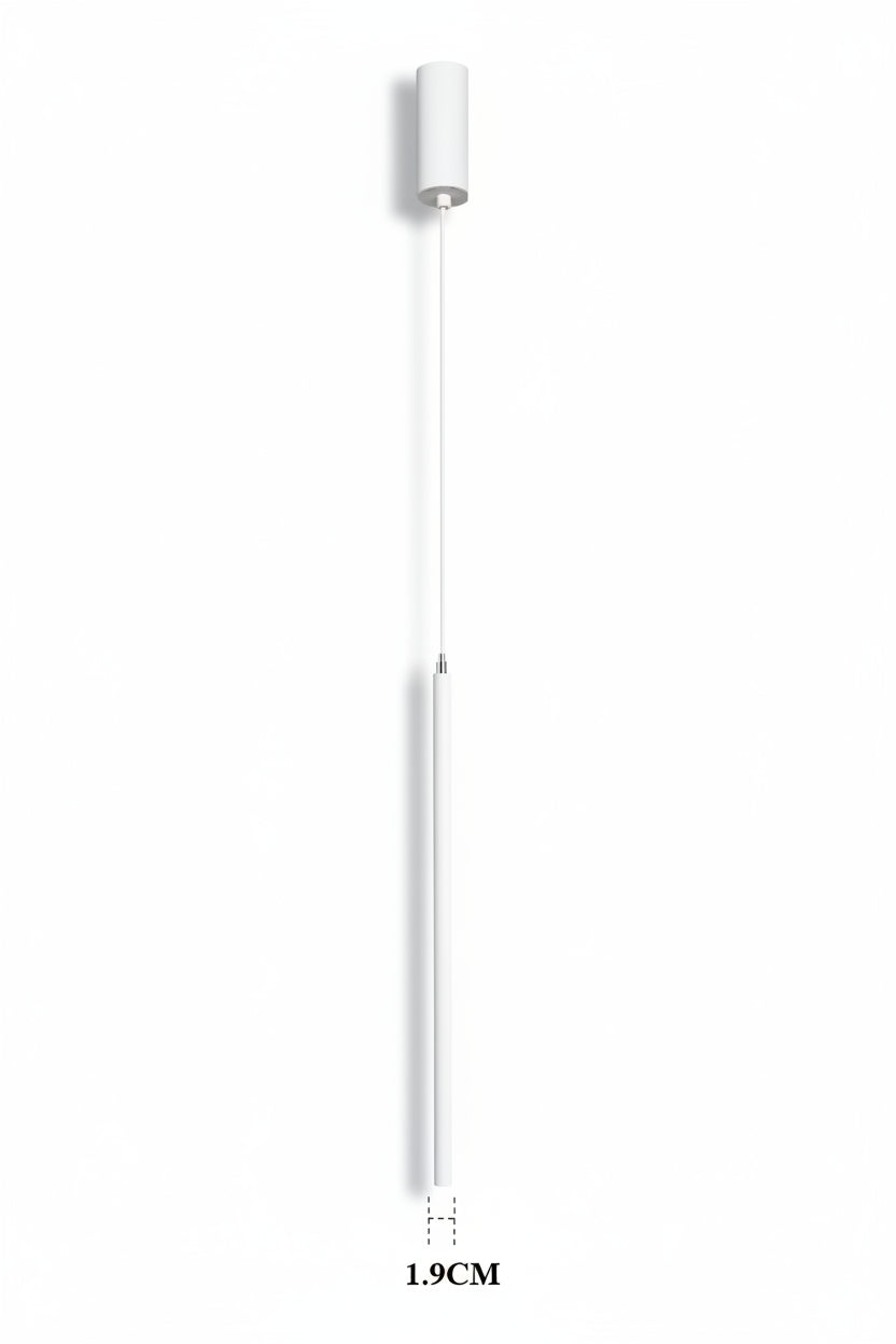 Superfine 2CM Led Pendant Lights Long Tube Hanging Lamp Kitchen Island Dining Room Table Pendant Lamp Bedroom Bedside Droplight