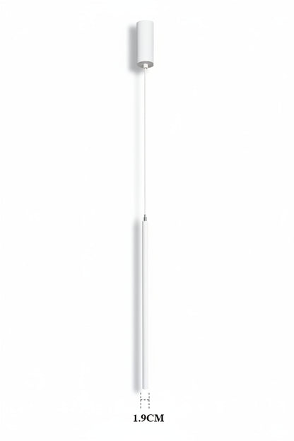 Superfine 2CM Led Pendant Lights Long Tube Hanging Lamp Kitchen Island Dining Room Table Pendant Lamp Bedroom Bedside Droplight