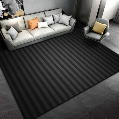 Black Cartoon Area Rug,Carpet Rug for Living Room Bedroom Sofa Doormat Decoration, Kids Play Non-slip Floor Play Mat  Ковер Gift