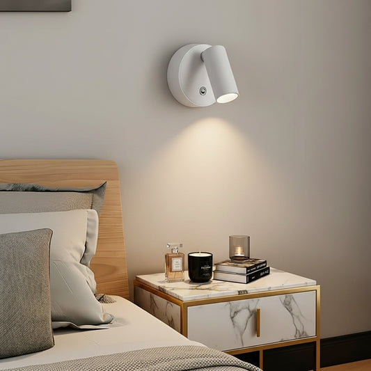 Luxury Modern LED Wall Sconce Magnetic Base Adjustable Rotatable Spotlight for Bedroom Bedside Reading Light Living Room Accent Cabinet Closet Table Lamp Warm White USB Rechargeable wireless Battery Operated Touch Dimmable Home Décor Night Light