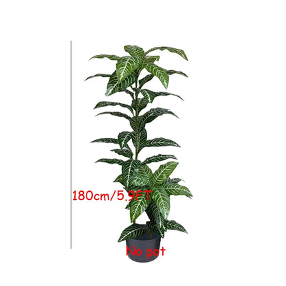 130-180cm Large Artificial Banana Tree Fake Tropical Plant Lifelike Big Leaf Plants For Home Office Hotel Cafe Shop Decoration