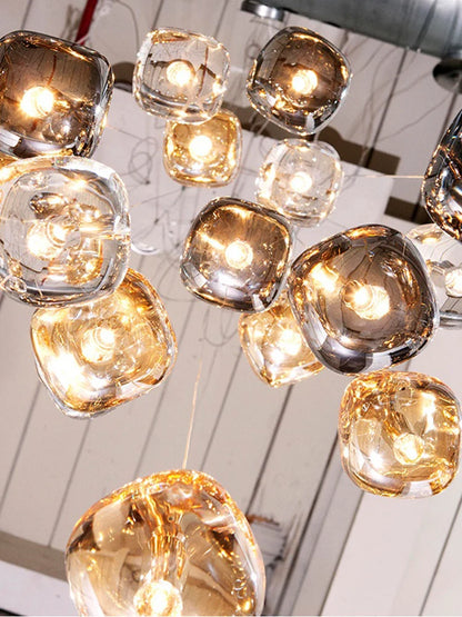 Modern Nordic LED Crystal Chandelier Luxury Pendant Light For Living Room Bedroom Dining Room Attic Kitchen Home Lustre Lamp