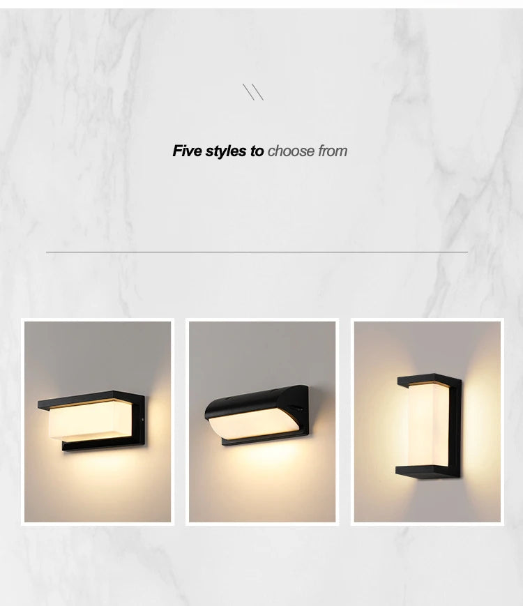 Motion Sensor Outdoor Wall Light LED Security Light Radar Sensor Waterproof IP65 Exterior Wall Sconce Porch Light Patio Light Garden Light Garage Light Front Door Light 20W AC 85-265V Auto On Off Dusk to Dawn