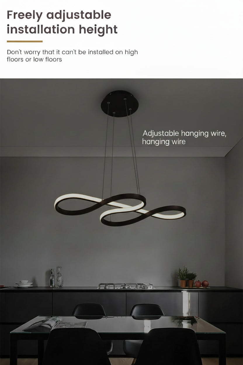 Modern Kitchen Island Pendant Lights Bar Table Dining Room Decor Hanging Lights Remote Dimming Kitchen Led Cord Pendant Lamp